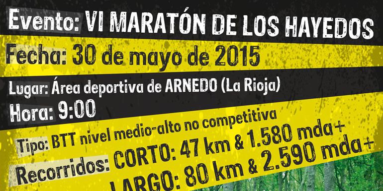Cartel VI Maratón Hayedos